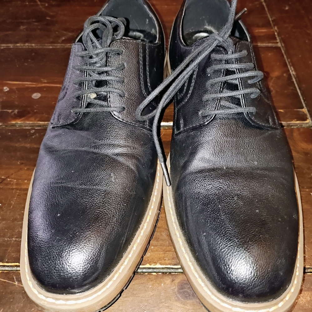 Classic Black Leather Men's Shoes